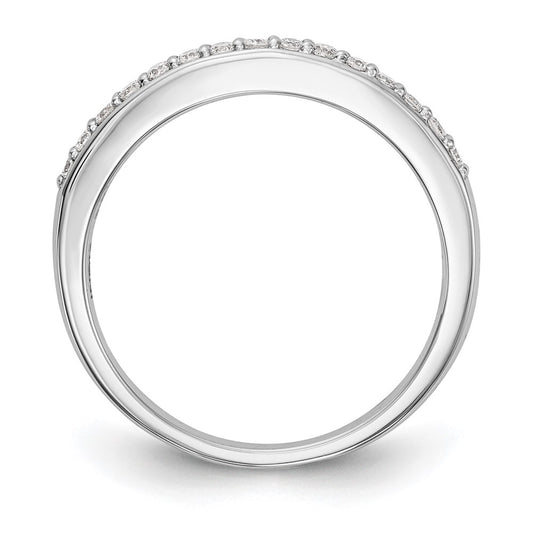 Exclusive 14K White Gold 1/5 Carat Diamond Wedding Band Set - Stylish Value