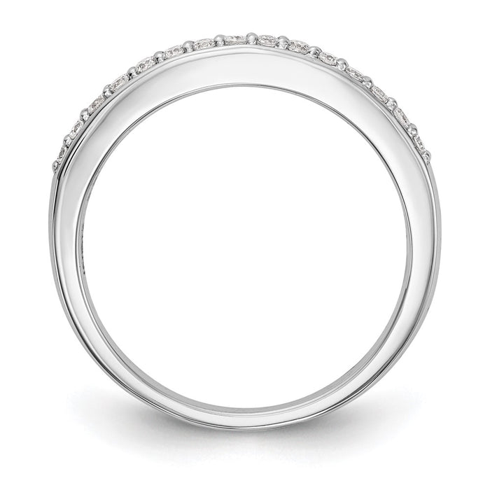 Exclusive 14K White Gold 1/5 Carat Diamond Wedding Band Set - Stylish Value-2