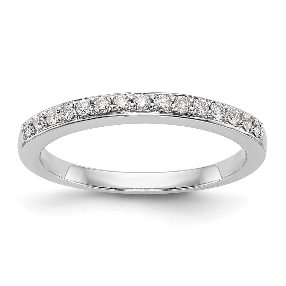 Exclusive 14K White Gold 1/5 Carat Diamond Wedding Band Set - Stylish Value