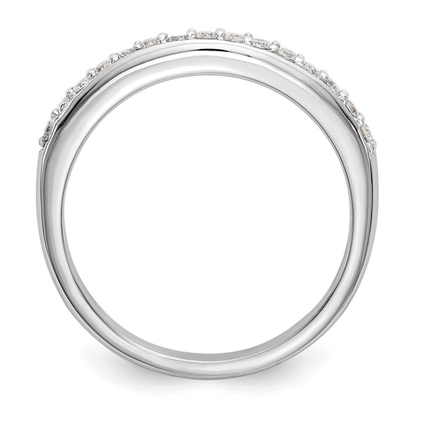 14K White Gold 1/4 Carat Diamond Eternity Wedding Band - Style GR1-1022725