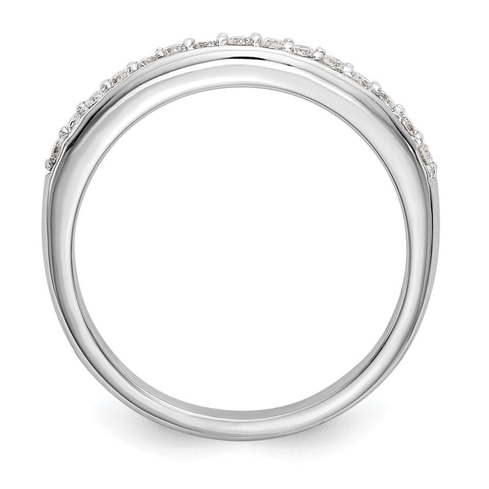 High-Quality 14K White Gold 1/4 Carat Diamond Eternity Wedding Band - Stylish Value-2