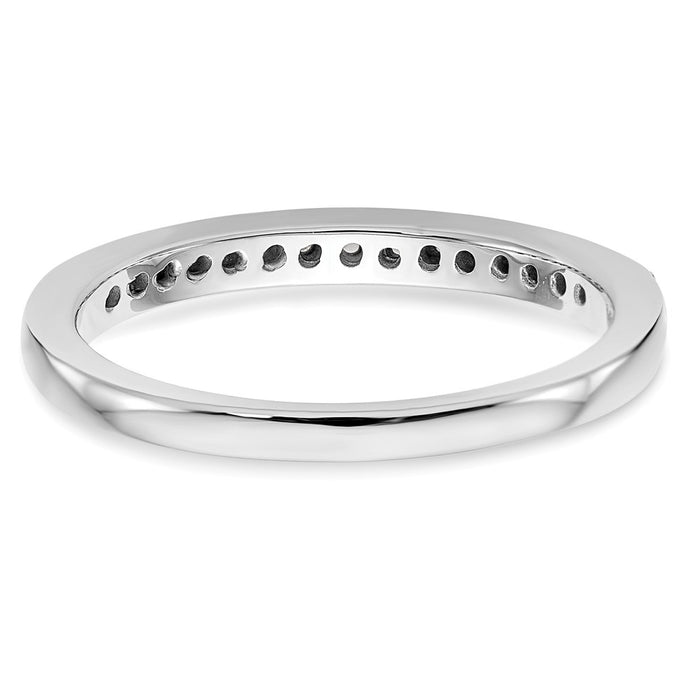 High-Quality 14K White Gold 1/4 Carat Diamond Eternity Wedding Band - Stylish Value-5