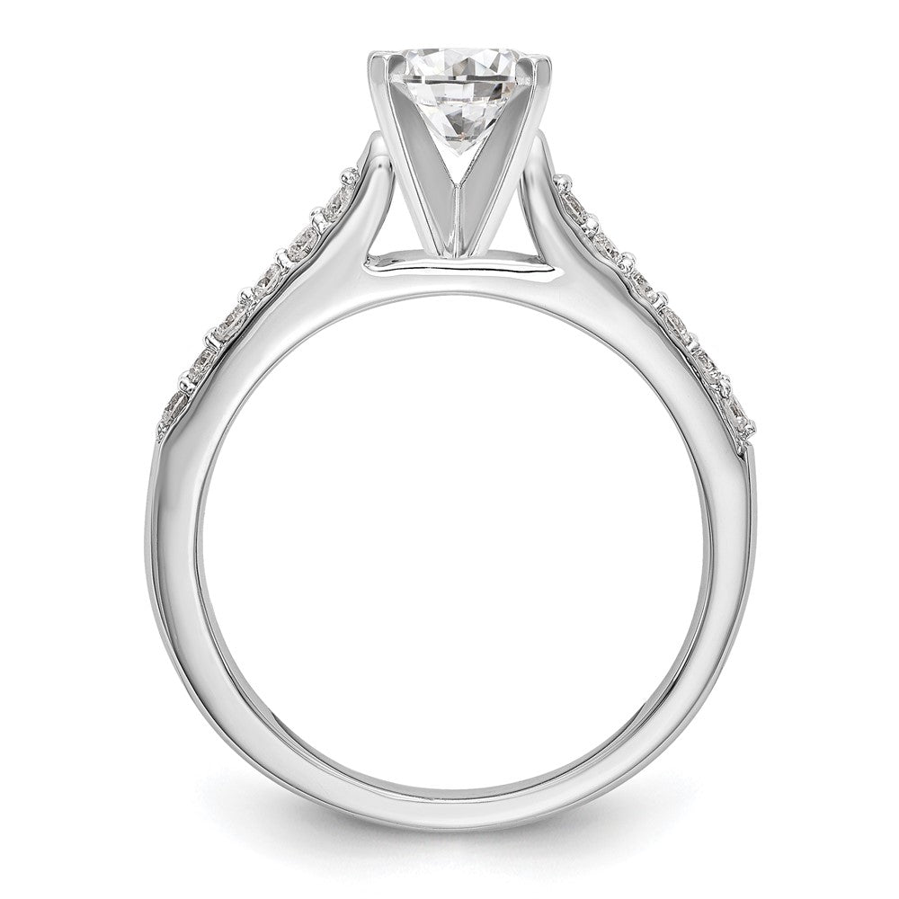 Buy Stylish 14K White Gold Semi-Mount Engagement Ring with 1/4 Carat Diamond