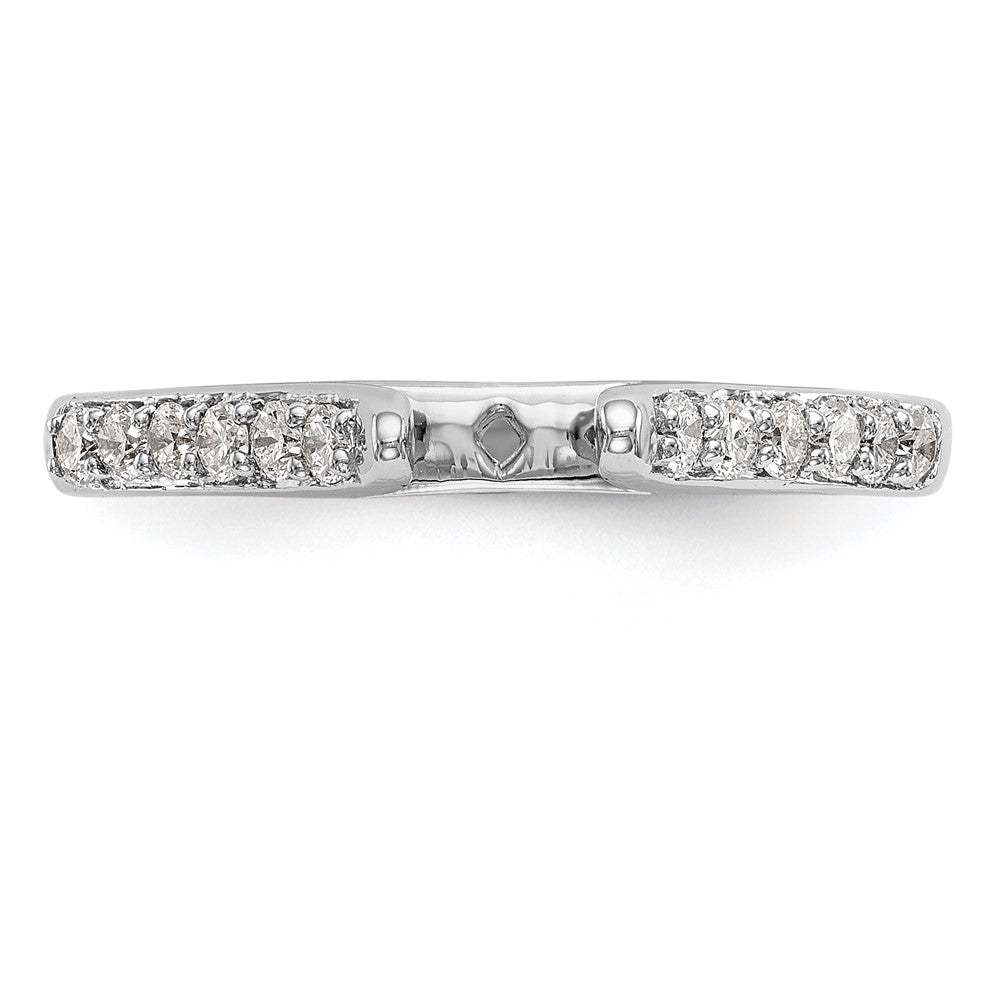Buy Stylish 14K White Gold Semi-Mount Engagement Ring with 1/4 Carat Diamond