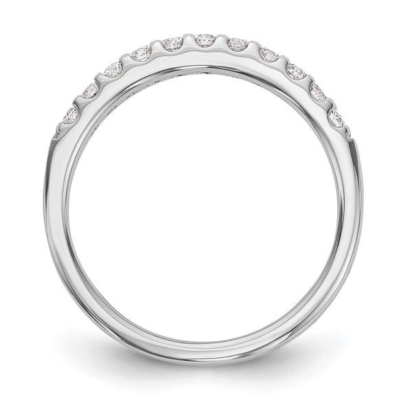 14K White Gold Wedding Band Set - 1/3 Carat Diamonds - Style GR1-1035542