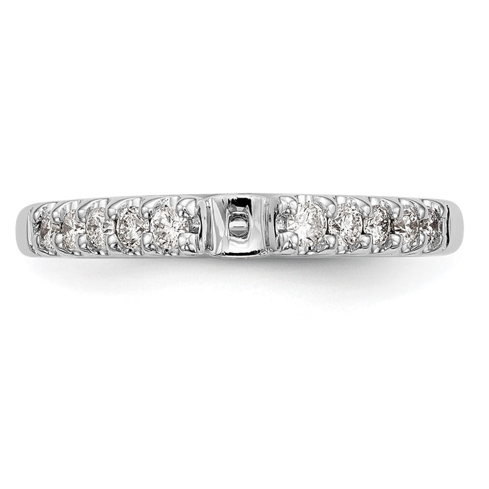 Buy 14K White Gold Semi-Mount Engagement Ring, 1/3 Carat Diamond, Stylish Value-4