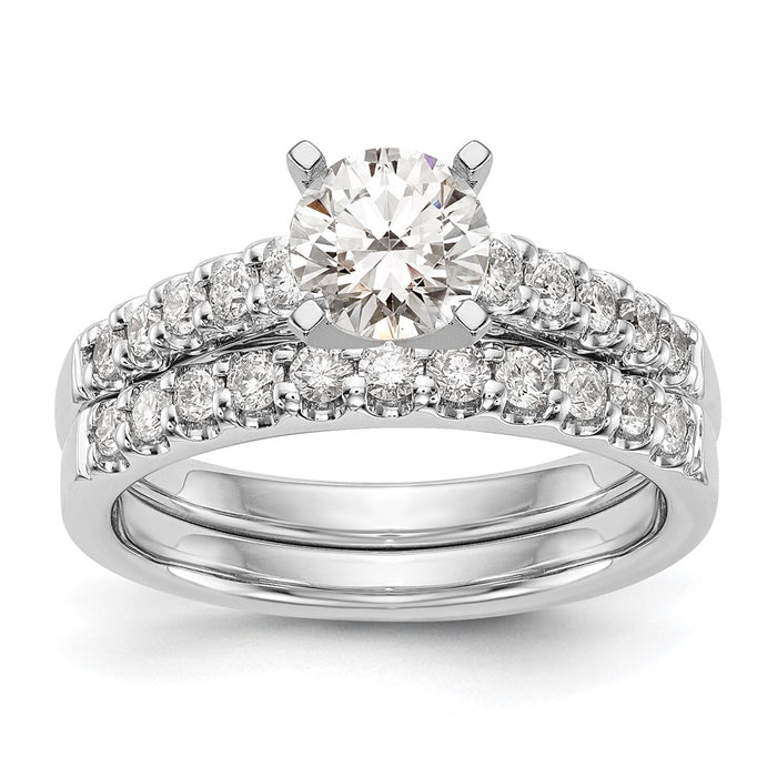 Buy 14K White Gold Semi-Mount Engagement Ring, 1/3 Carat Diamond, Stylish Value-7