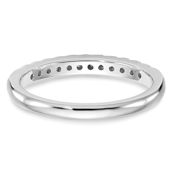 Buy Stylish 14K White Gold Wedding Band Set with 1/4 Carat Diamonds-5
