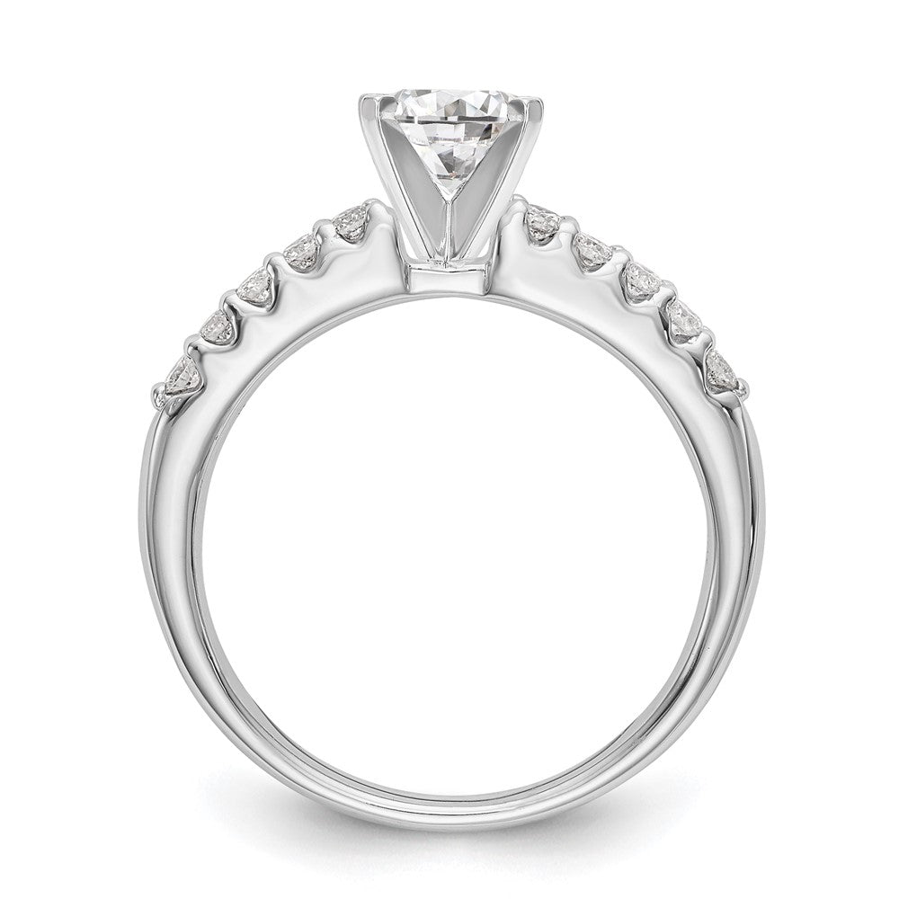 Designer 14K White Gold 1/4 Carat Diamond Semi-Mount Engagement Ring