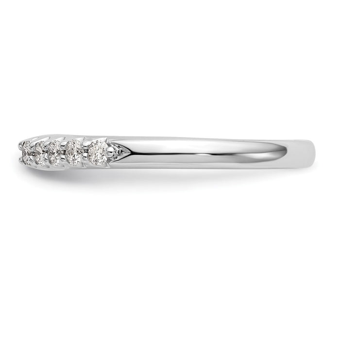 Designer 14K White Gold 1/4 Carat Diamond Semi-Mount Engagement Ring-3