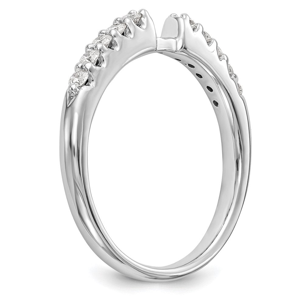 Designer 14K White Gold 1/4 Carat Diamond Semi-Mount Engagement Ring