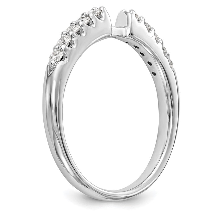 Designer 14K White Gold 1/4 Carat Diamond Semi-Mount Engagement Ring-6