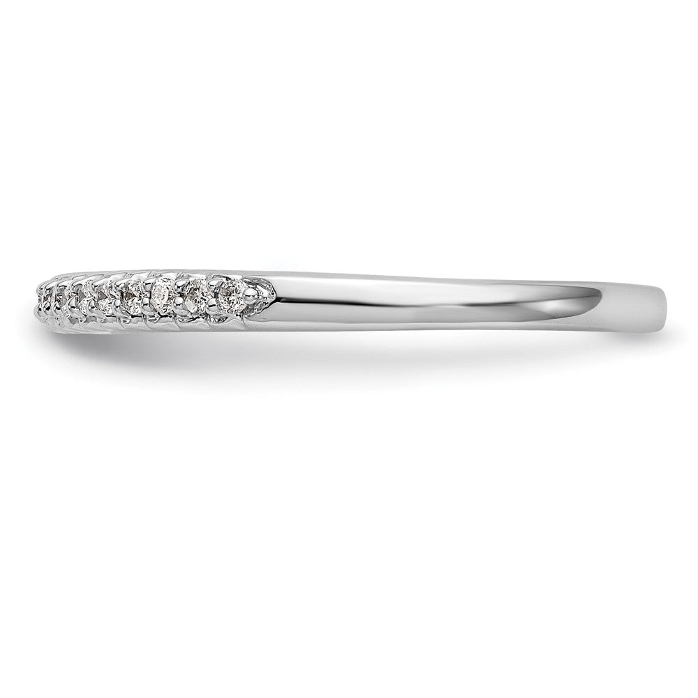 Buy Stylish 14K White Gold Wedding Band Set with 1/10 Carat Diamonds