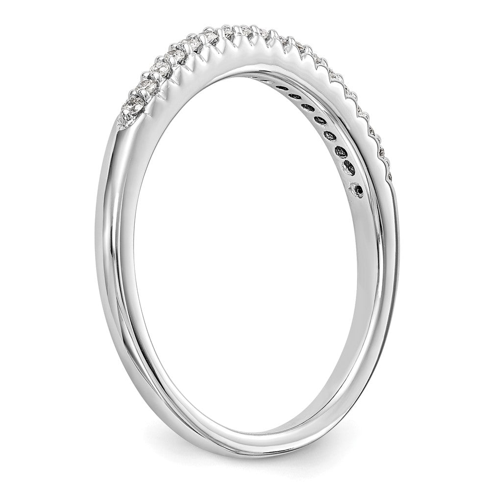 Buy Stylish 14K White Gold Wedding Band Set with 1/10 Carat Diamonds