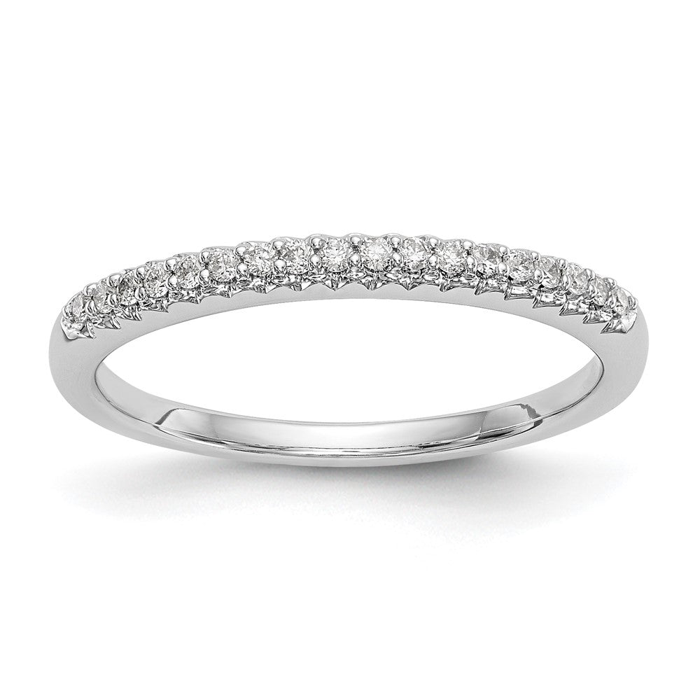 Buy Stylish 14K White Gold Wedding Band Set with 1/10 Carat Diamonds