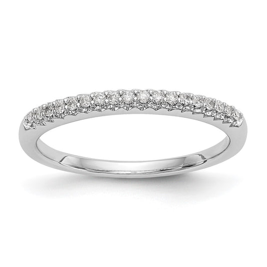 Buy Stylish 14K White Gold Wedding Band Set with 1/10 Carat Diamonds