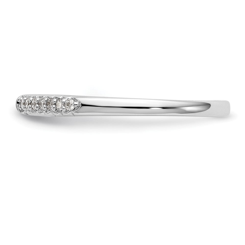 Buy Stylish 14K White Gold Semi-Mount Engagement Ring, 1/10 Carat Diamond