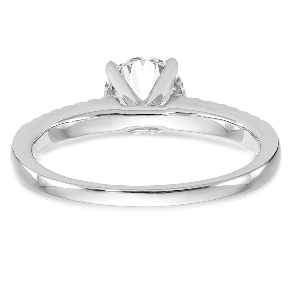Buy Stylish 14K White Gold Semi-Mount Engagement Ring, 1/10 Carat Diamond