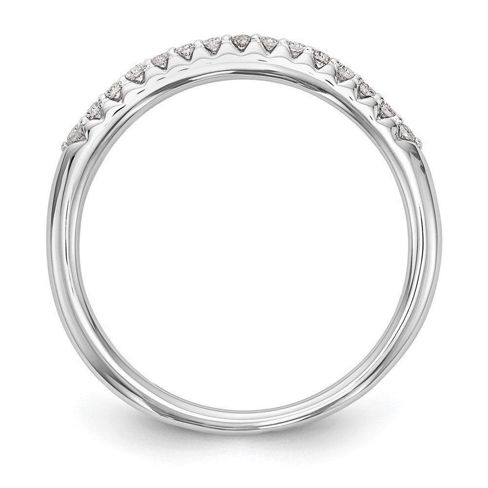 High-Quality 10K White Gold Diamond Wedding Band - 1/6 Carat, Stylish Value