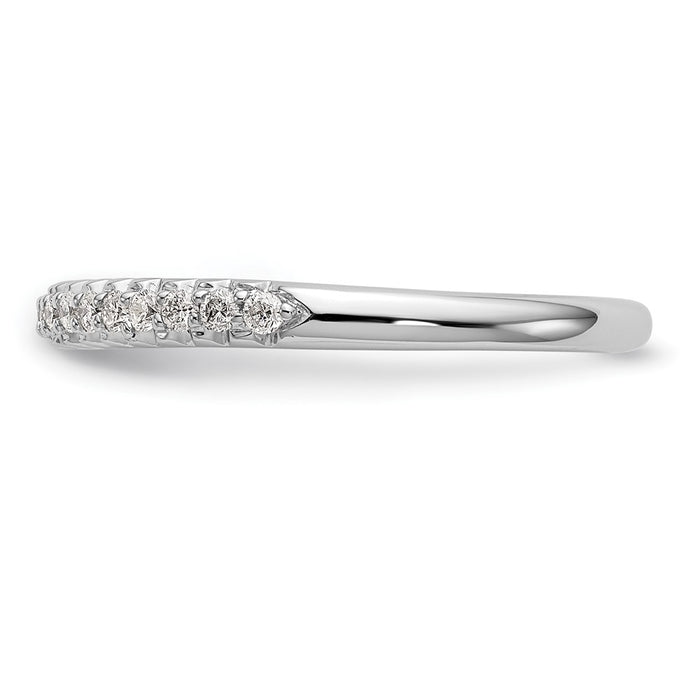 Buy Stylish 14K White Gold Wedding Band Set - 1/6 Carat Diamond Value!-3