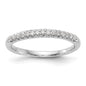 High-Quality 10K White Gold Diamond Wedding Band - 1/6 Carat, Stylish Value-1