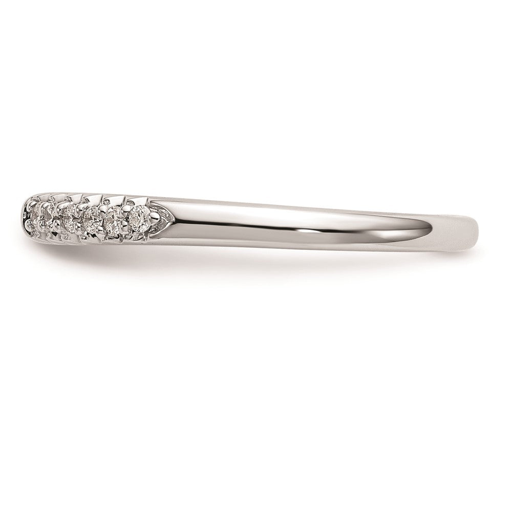 High-Quality 10K White Gold Engagement Ring Semi-Mount, 1/8 Carat Diamond Value
