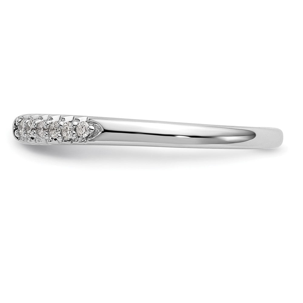 Buy Stylish 14K White Gold Semi-Mount Engagement Ring with 1/8 Carat Diamond
