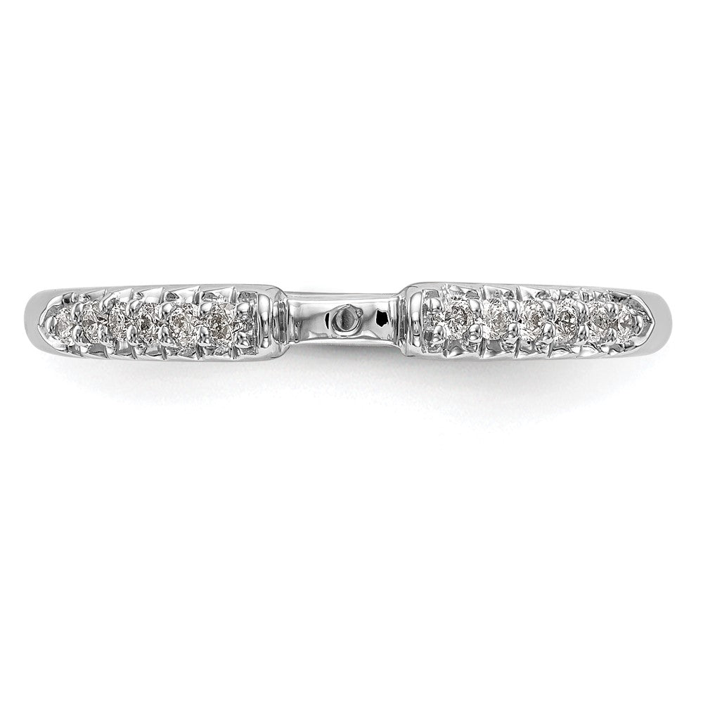 Buy Stylish 14K White Gold Semi-Mount Engagement Ring with 1/8 Carat Diamond