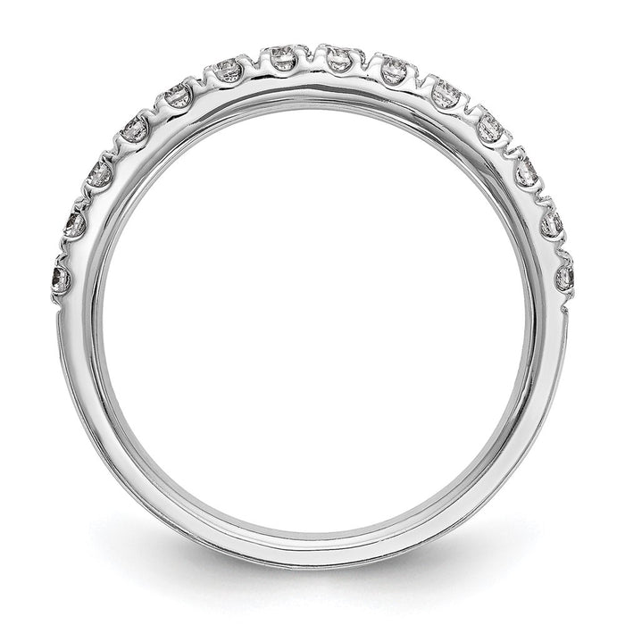 High-Quality 14K White Gold 3/8 Carat Diamond Bridal Ring - Stylish Value!-2