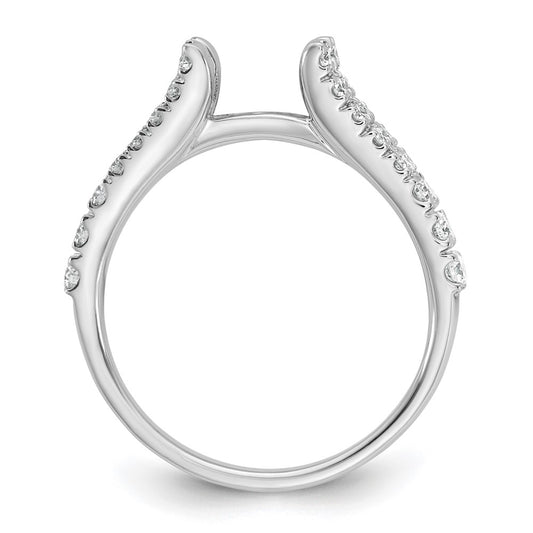 Buy 14K White Gold 1/2 Carat Diamond Semi-Mount Engagement Ring - Luxury Style