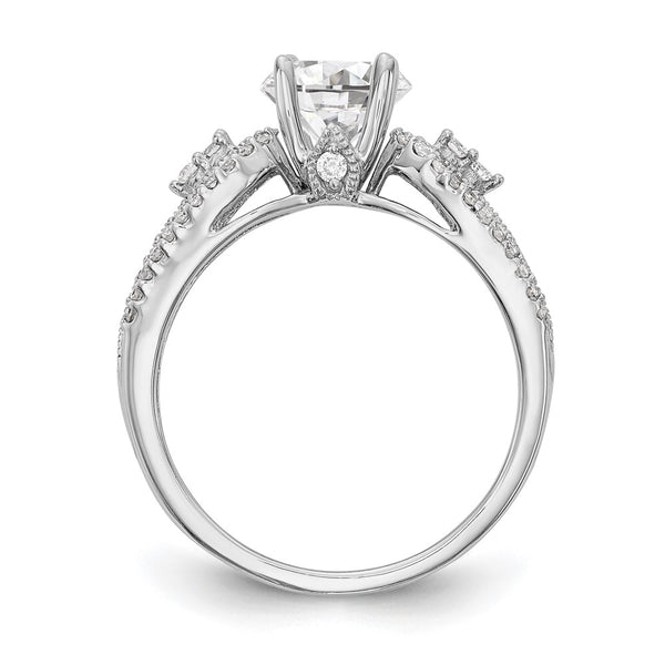 14K White Gold 1/4 Carat Diamond Semi-Mount Engagement Ring - Style GR1-1034890