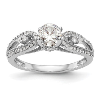 Buy Exclusive 14K White Gold 1/4 Carat Diamond Semi-Mount Engagement Ring