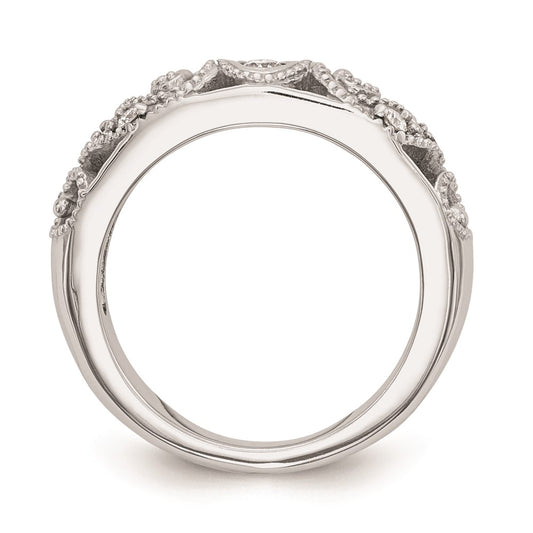 Exclusive 14K White Gold Wedding Band Setting - Stylish Design, Affordable Price
