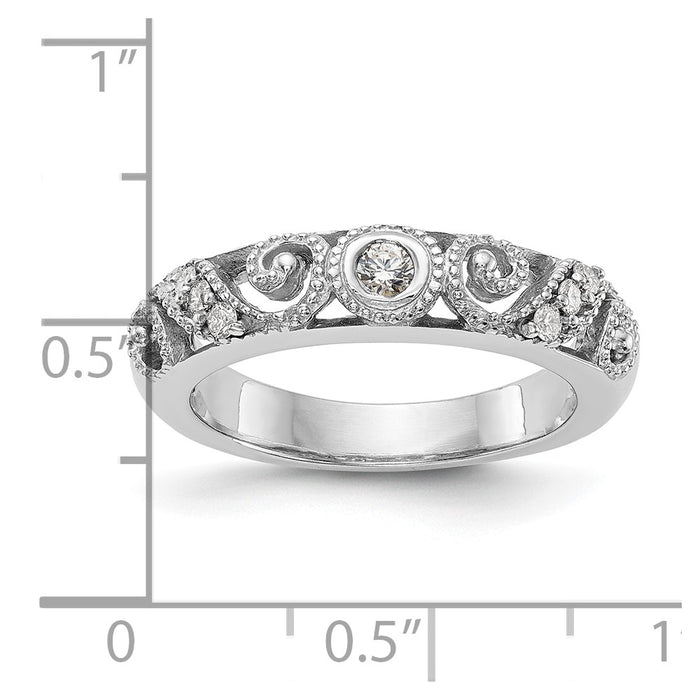 Exclusive 14K White Gold Wedding Band Setting - Stylish Design, Affordable Price-7