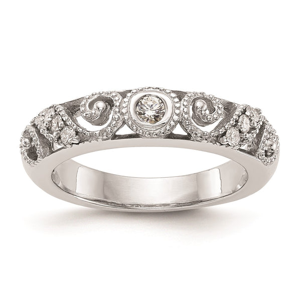 14K White Gold Wedding Band Setting - Style GR1-1035631
