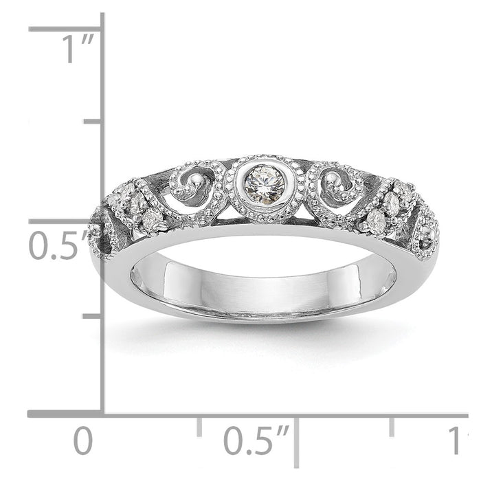 Buy Exclusive 14K White Gold Wedding Band Set - 1/8 Carat Diamond, Stylish Value-7