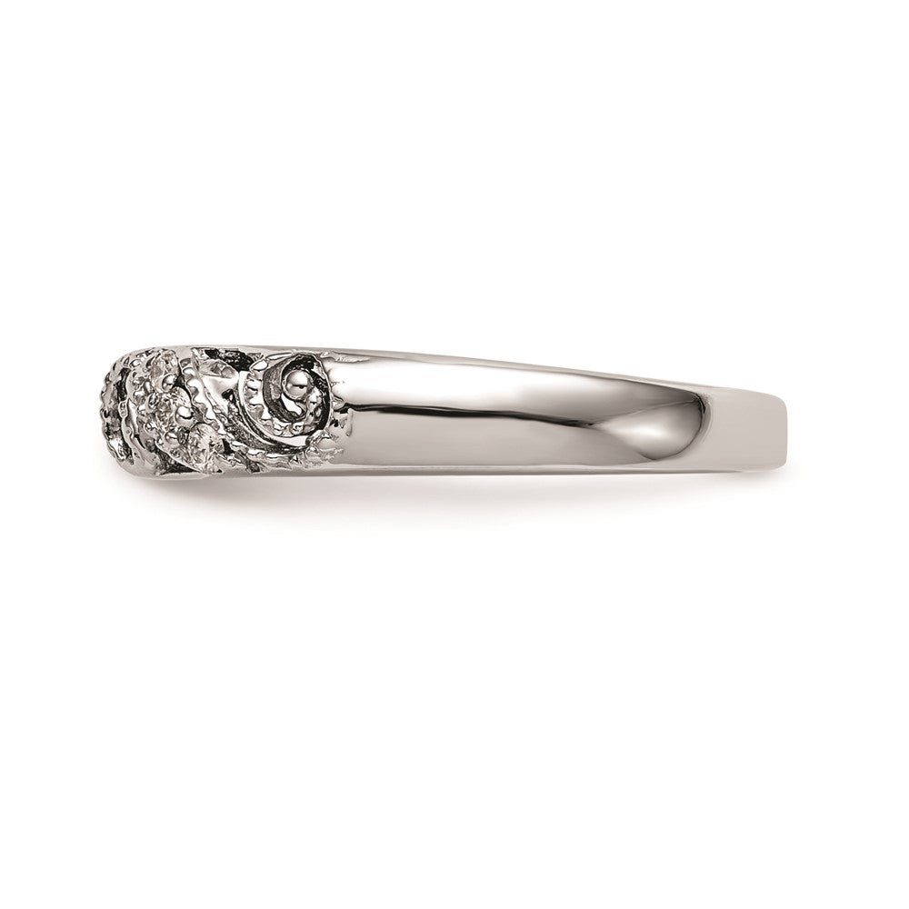High-Quality 14K White Gold Peg-Set Engagement Ring Setting | Stylish & Affordable