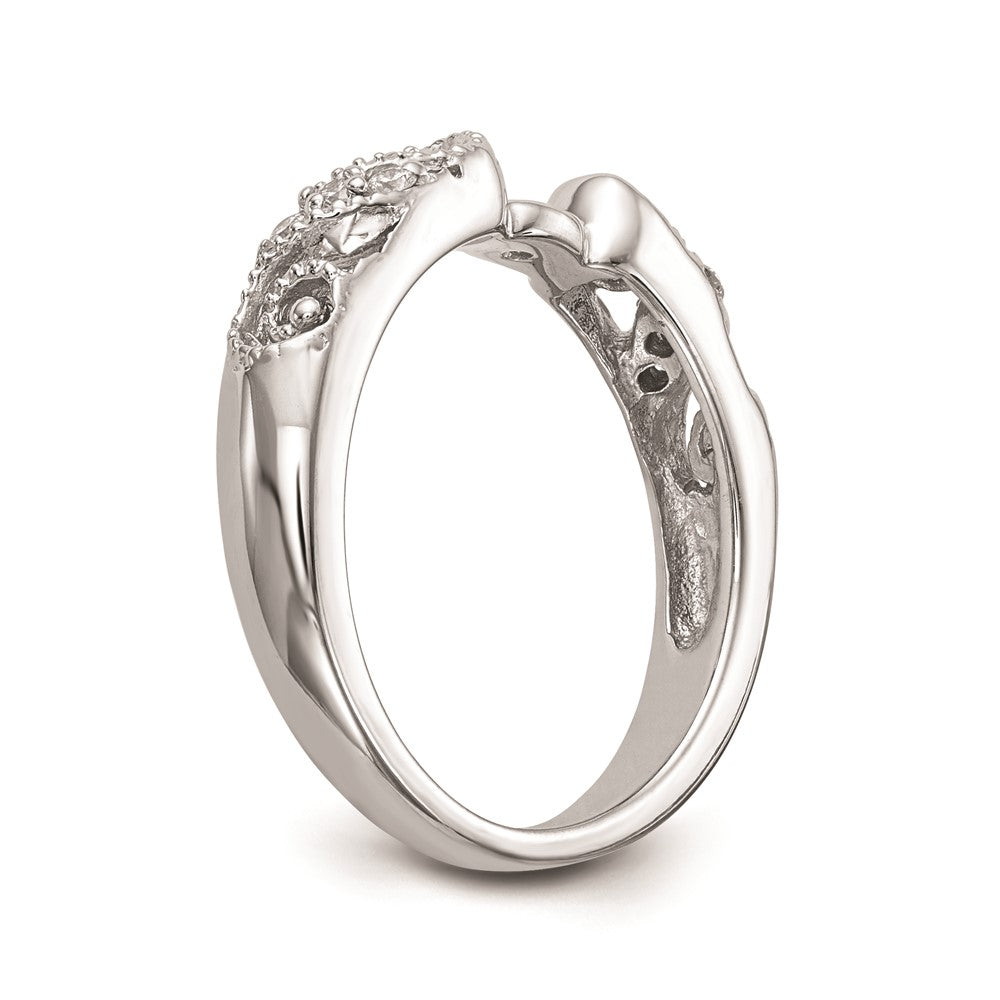 High-Quality 14K White Gold Peg-Set Engagement Ring Setting | Stylish & Affordable