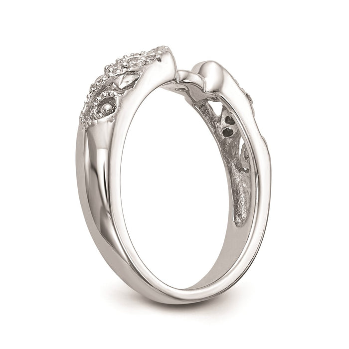 High-Quality 14K White Gold Peg-Set Engagement Ring Setting | Stylish & Affordable-6