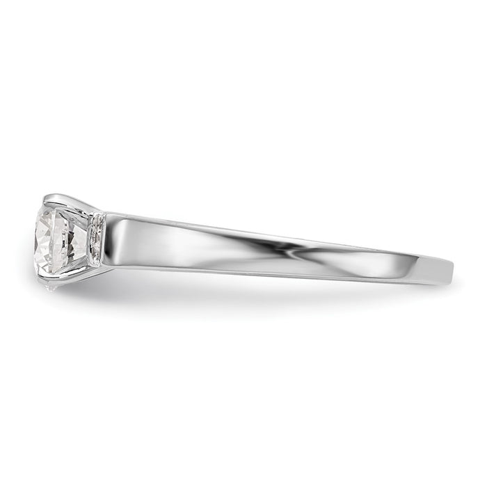 Buy Exclusive 14K White Gold Channel-Set Diamond Engagement Ring, 1/15 Ct-3