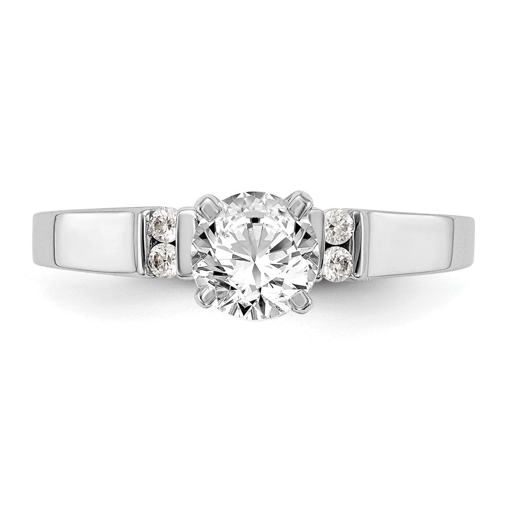 Buy Exclusive 14K White Gold Channel-Set Diamond Engagement Ring, 1/15 Ct