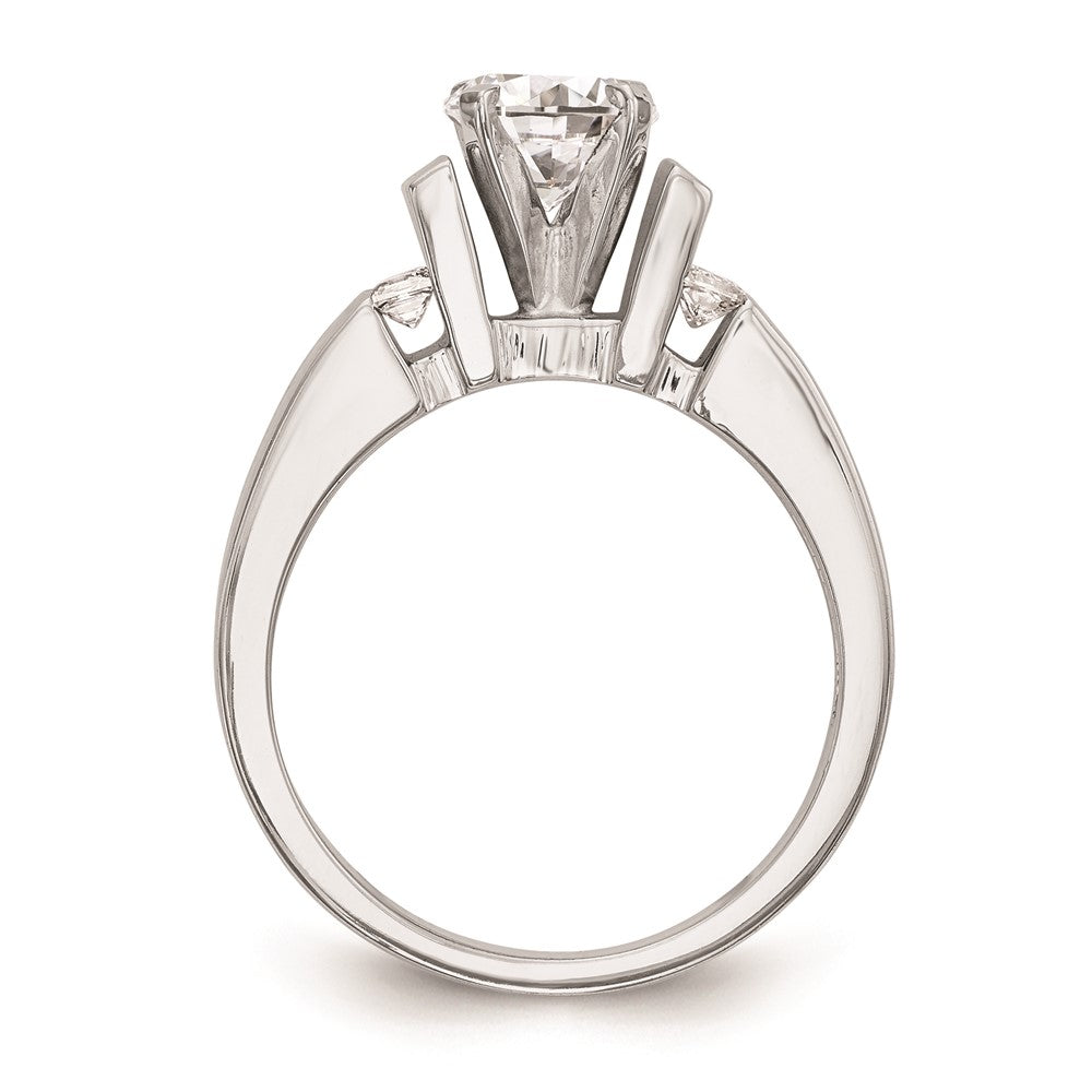 Buy 14K White Gold Channel-Set Peg Engagement Ring Mounting - Stylish & Affordable