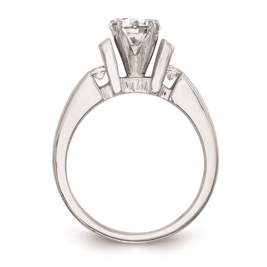 Buy 14K White Gold Channel-Set Peg Engagement Ring Mounting - Stylish & Affordable