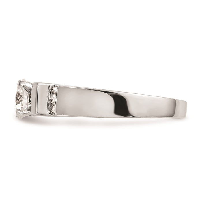 Buy 14K White Gold Channel-Set Peg Engagement Ring Mounting - Stylish & Affordable-3