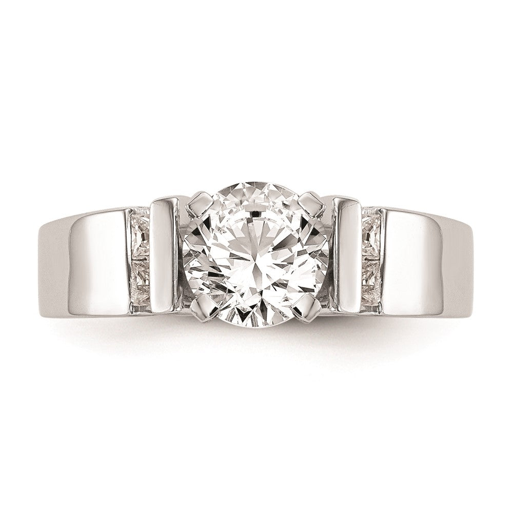 Buy 14K White Gold Channel-Set Peg Engagement Ring Mounting - Stylish & Affordable