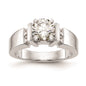 Buy 14K White Gold Channel-Set Peg Engagement Ring Mounting - Stylish & Affordable-1