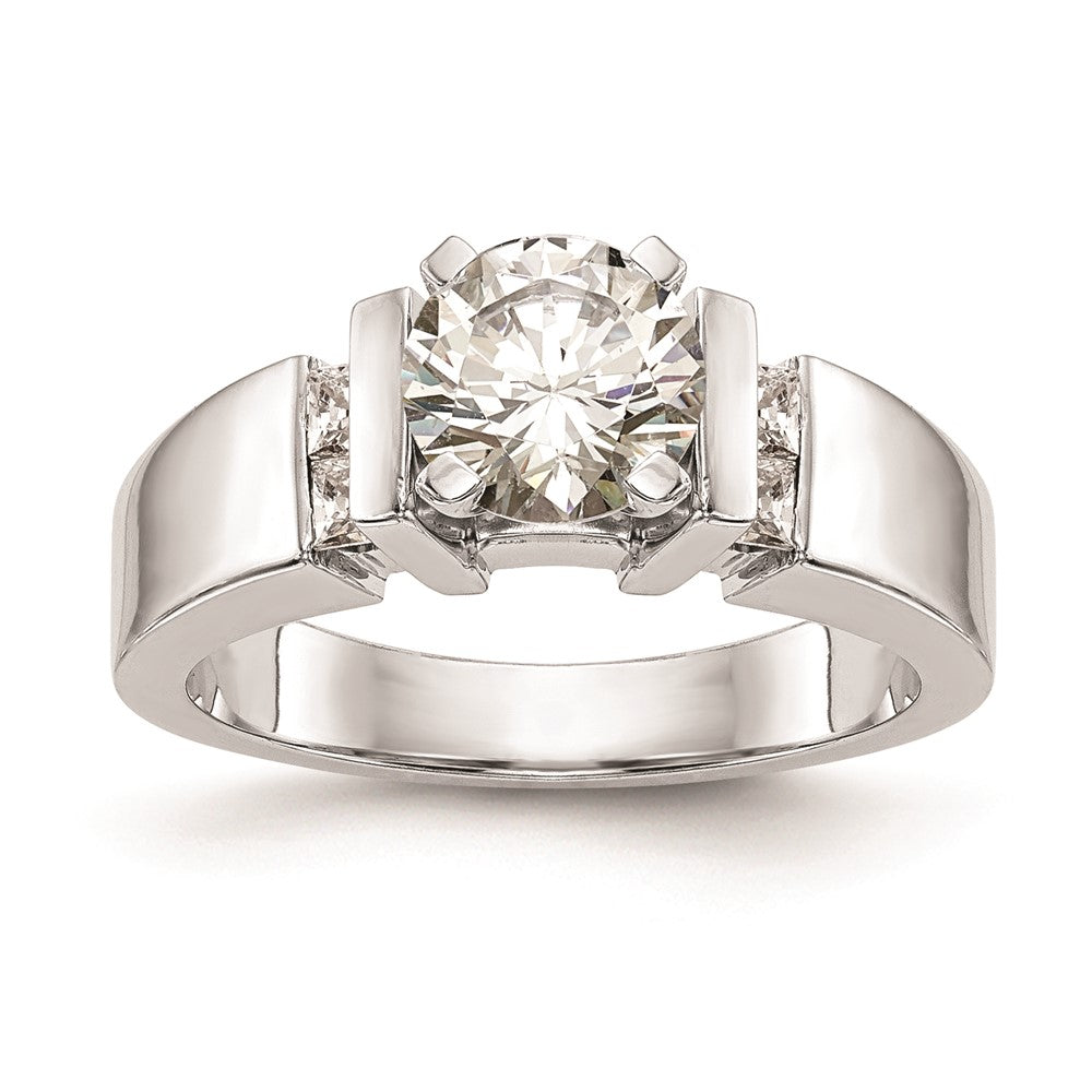 Buy 14K White Gold Channel-Set Peg Engagement Ring Mounting - Stylish & Affordable