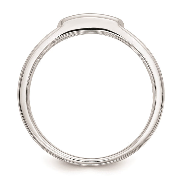 14K White Gold Curved Wedding Band - Style GR1-1035275