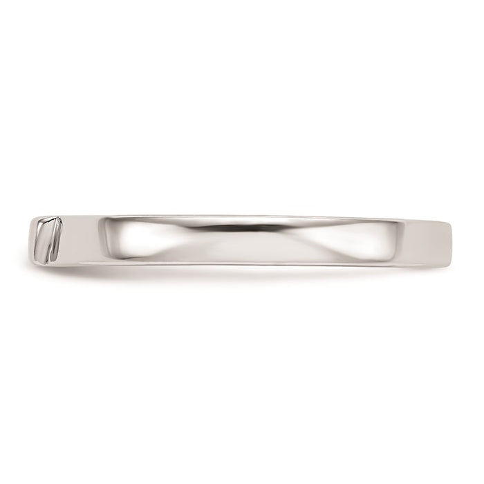 Buy 14K White Gold Curved Wedding Band - Stylish Design, Affordable Luxury-3