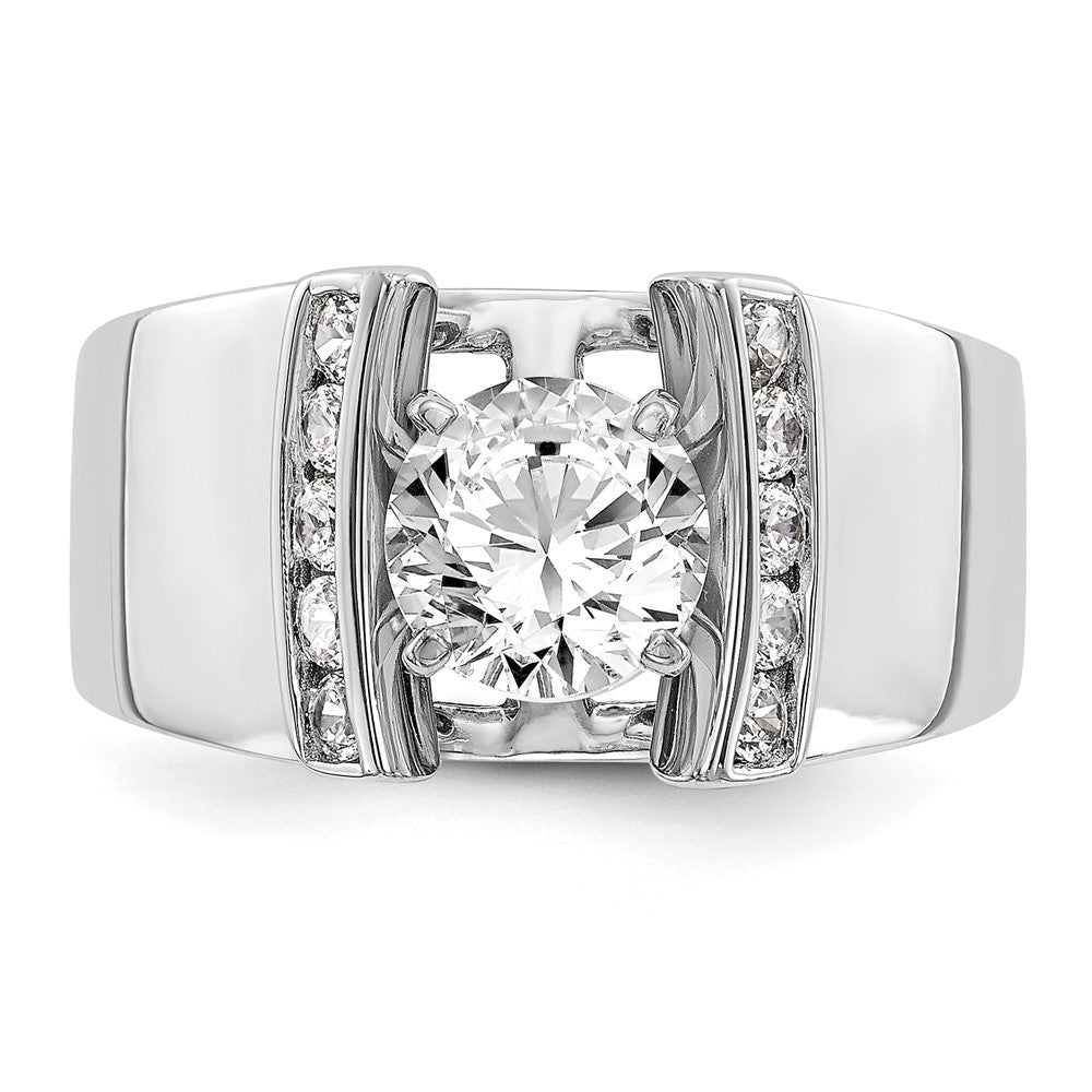 High-Quality 14K White Gold Semi-Mount Ring with 1/4 Carat Diamonds - Stylish Value